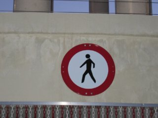 PROHIBIDO PEATONES  CIRCULACION URBANA EMPRESA